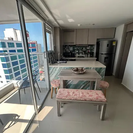 Magno Loft Bocagrande Diseño De Doble Altura Con Vista Al Mar Y La Bahía Apartahotel