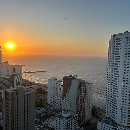 Magno Loft Bocagrande Diseño De Doble Altura Con Vista Al Mar Y La Bahía Apartahotel