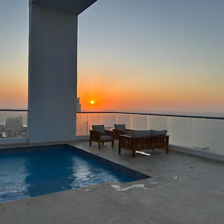 Magno Loft Bocagrande Diseno De Doble Altura Con Vista Al Mar Y La Bahia * Cartagena