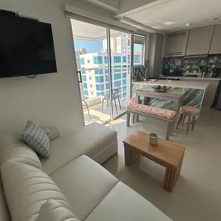 Magno Loft Bocagrande Diseño De Doble Altura Con Vista Al Mar Y La Bahía Apartahotel