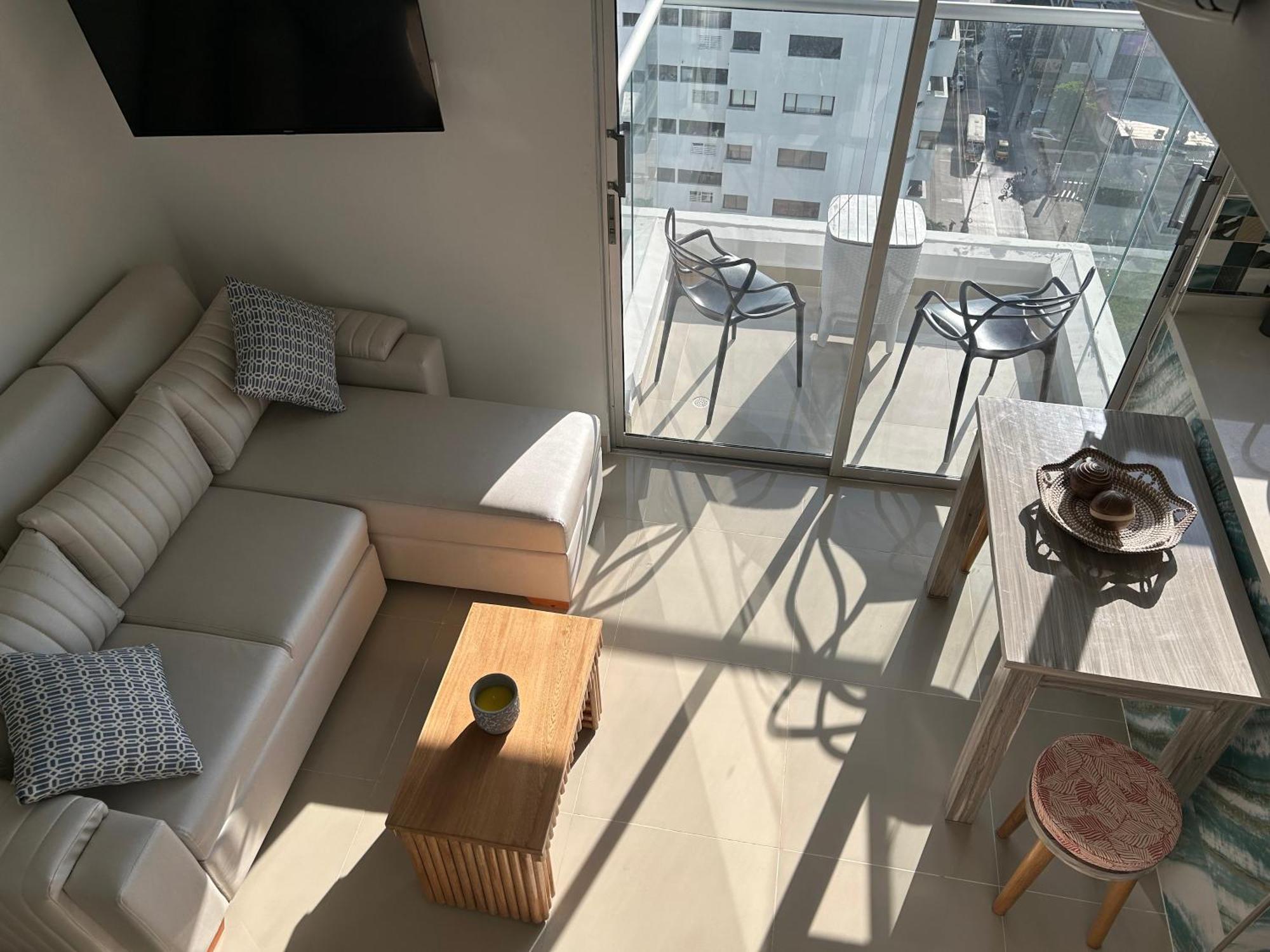 Aparthotel Magno Loft Bocagrande Diseno De Doble Altura Con Vista Al Mar Y La Bahia Cartagena