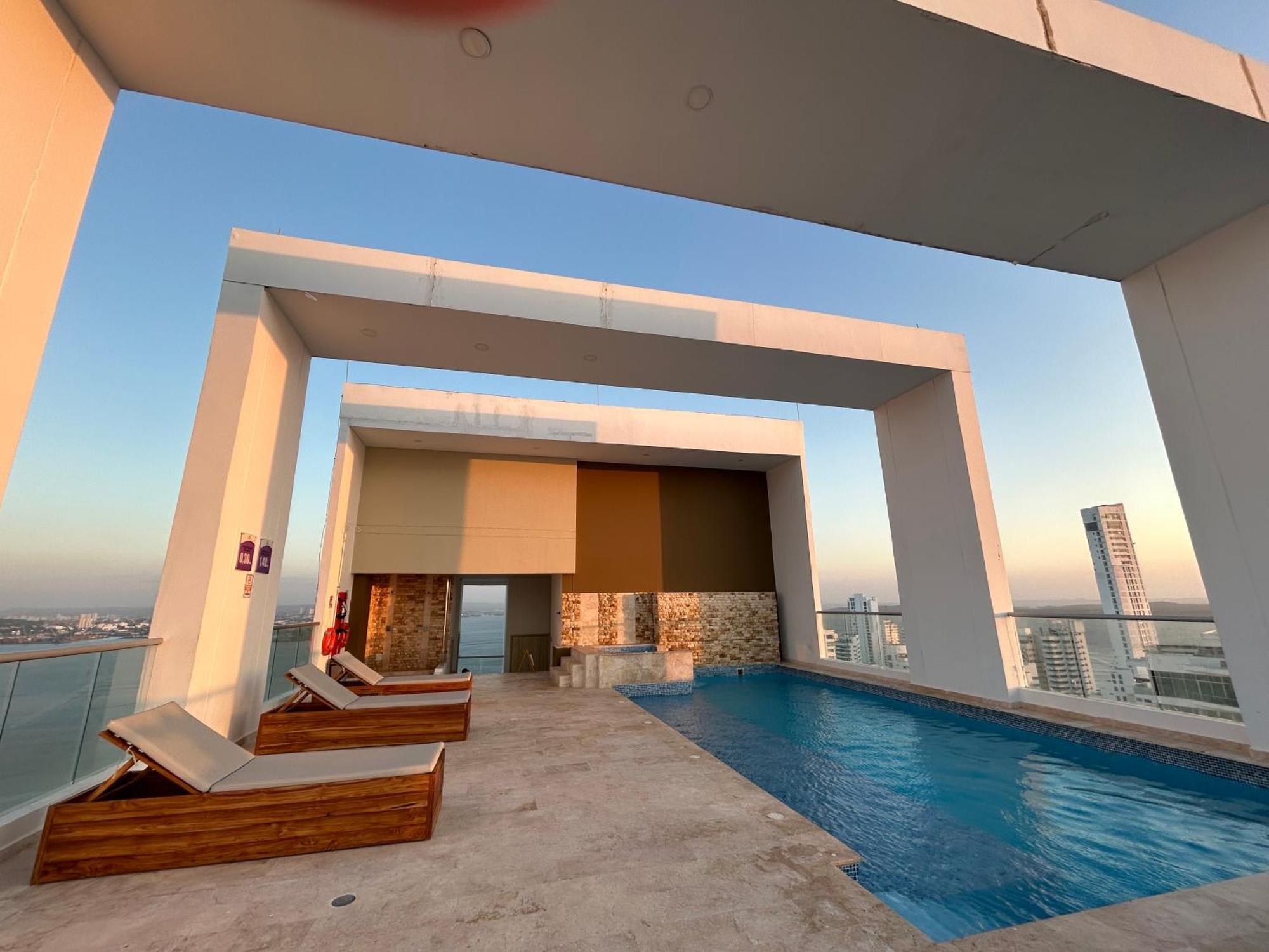Aparthotel Magno Loft Bocagrande Diseno De Doble Altura Con Vista Al Mar Y La Bahia *