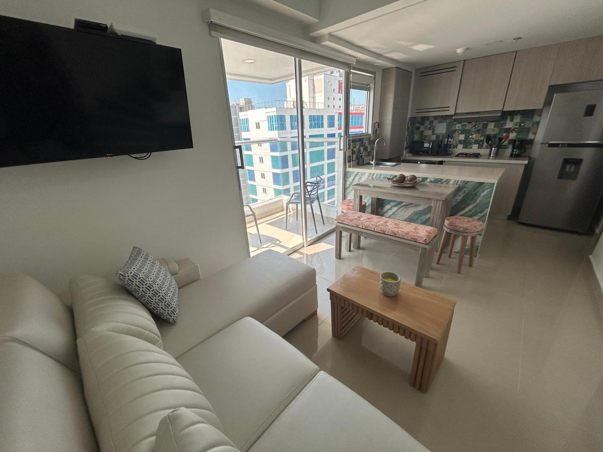 Magno Loft Bocagrande Diseno De Doble Altura Con Vista Al Mar Y La Bahia Aparthotel